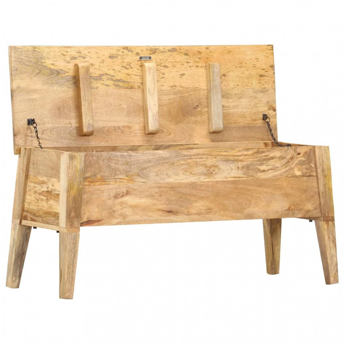 VidaXL Boîte De Rangement 99x35x48 Cm Bois De Manguier Solide 6 VidaXL Boîte De Rangement 99x35x48 Cm Bois De Manguier Solide – Image 4