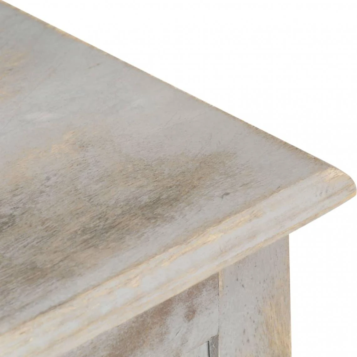 VidaXL Boîte De Rangement Gris 100x38x45 Cm Bois De Manguier Solide 7 VidaXL Boîte De Rangement Gris 100x38x45 Cm Bois De Manguier Solide – Image 5