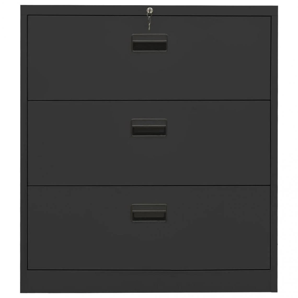 VidaXL Classeur Anthracite 90x46x103 Cm Acier 5 VidaXL Classeur Anthracite 90x46x103 Cm Acier – Image 3