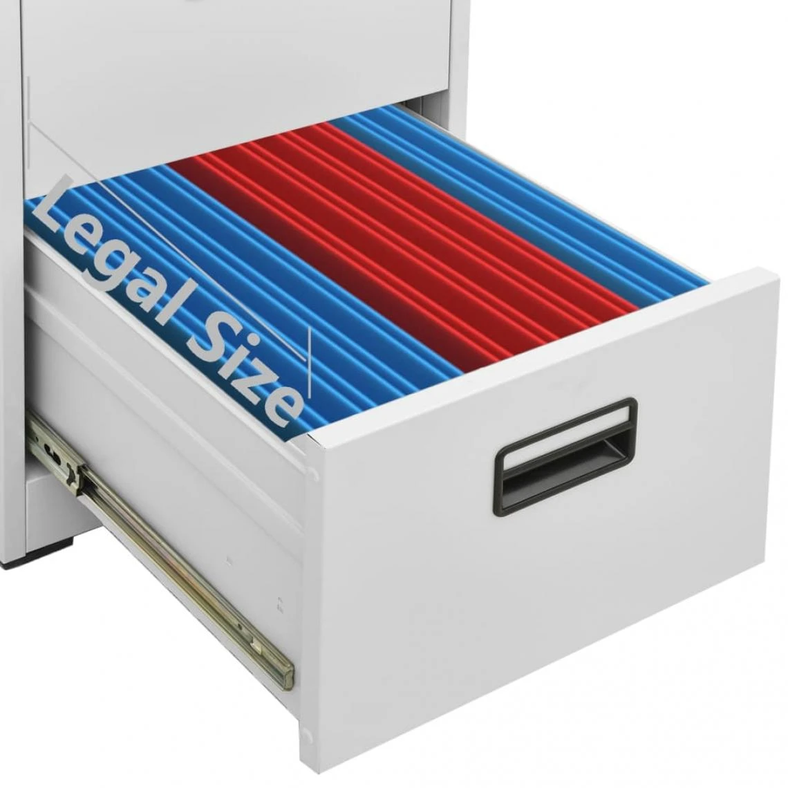 VidaXL Classeur Gris Clair 46x62x72,5 Cm Acier 4 VidaXL Classeur Gris Clair 46x62x72,5 Cm Acier – Image 2