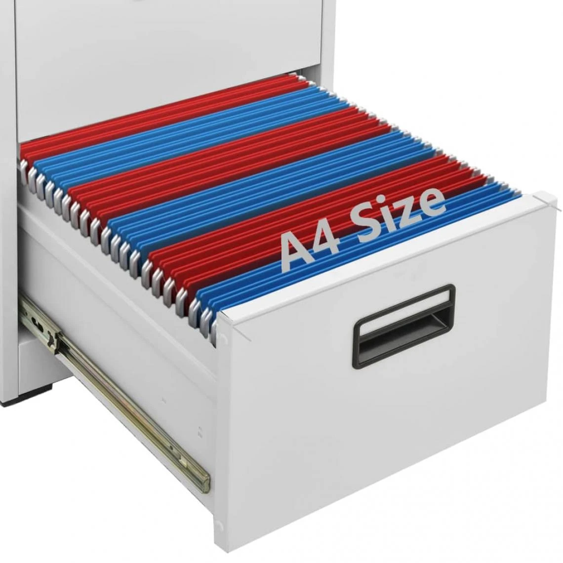 VidaXL Classeur Gris Clair 46x62x72,5 Cm Acier 5 VidaXL Classeur Gris Clair 46x62x72,5 Cm Acier – Image 3