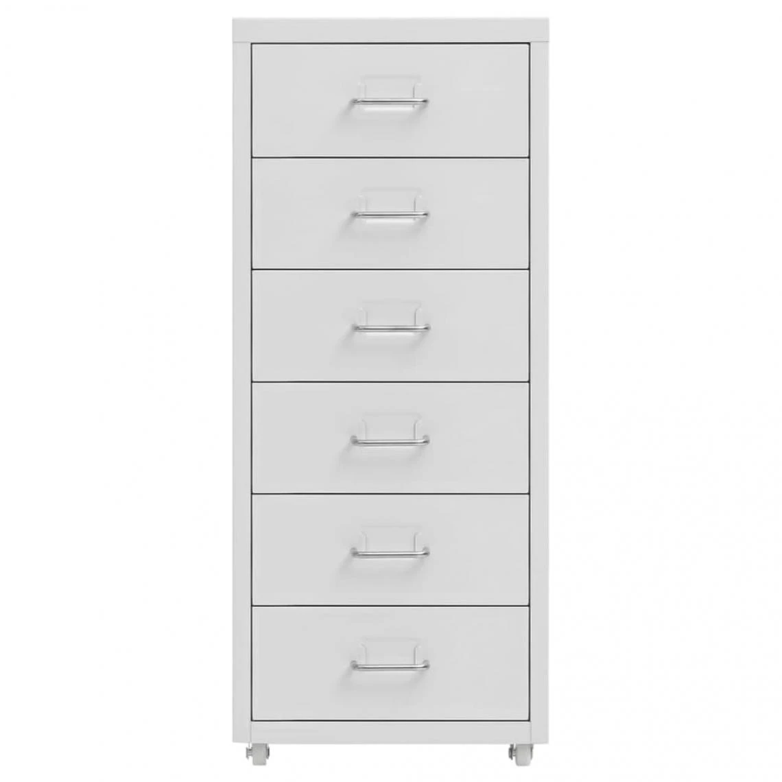 VidaXL Classeur Mobile Gris 28x41x69 Cm Métal 4 VidaXL Classeur Mobile Gris 28x41x69 Cm Métal – Image 2