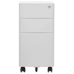 VidaXL Classeur Mobile Gris Clair 30x45x59 Cm Acier 10 VidaXL Classeur Mobile Gris Clair 30x45x59 Cm Acier -magasin Vente-unique vidaxl classeur mobile gris clair 30x45x59 cm acier 11944120 31639720 1140x1140