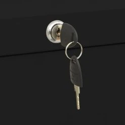 VidaXL Classeur Noir 90x46x134 Cm Acier 8 VidaXL Classeur Noir 90x46x134 Cm Acier -magasin Vente-unique vidaxl classeur noir 90x46x134 cm acier 11944086 31639546 1140x1140