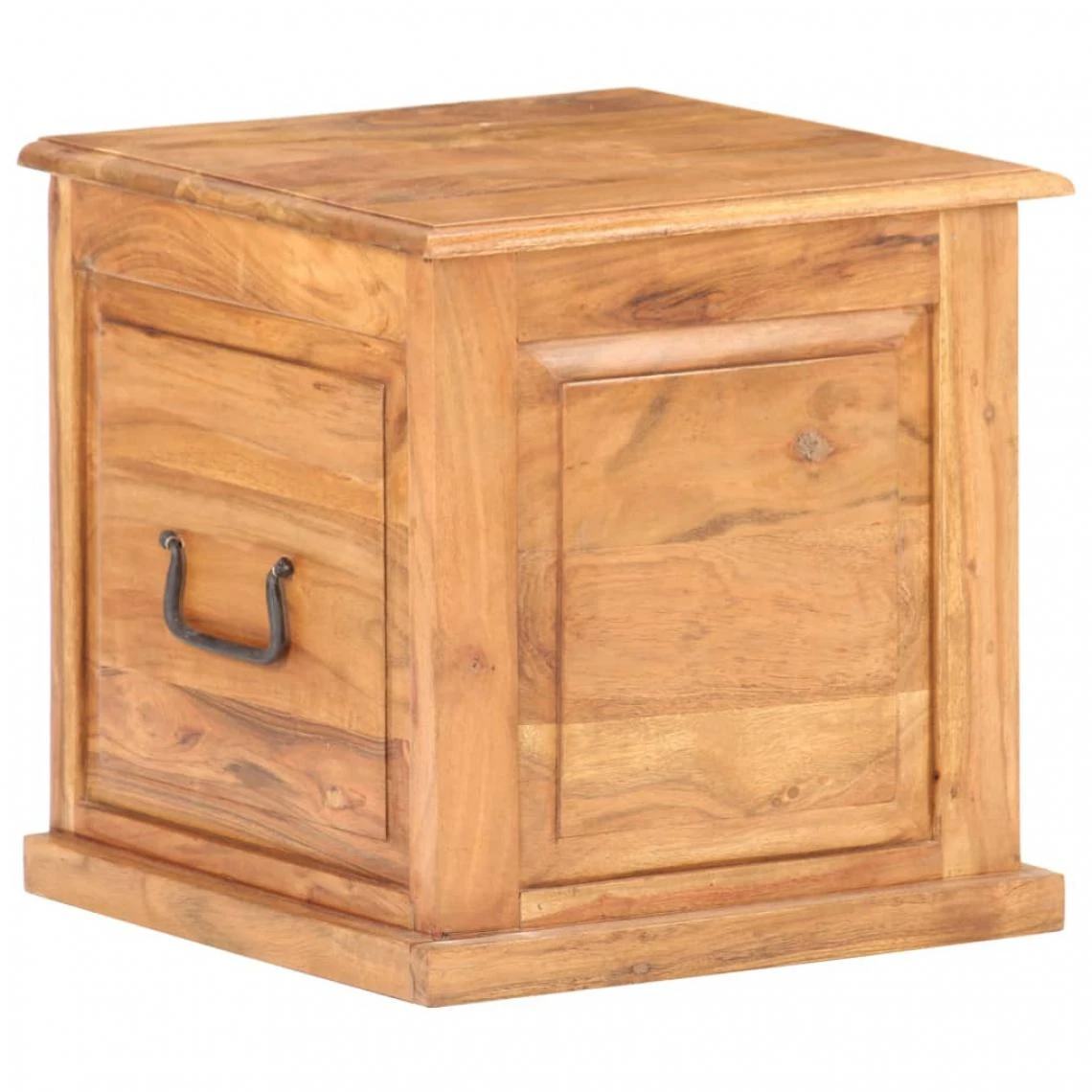 VidaXL Coffre 40x40x40 Cm Bois D'acacia Solide 3 VidaXL Coffre 40x40x40 Cm Bois D'acacia Solide