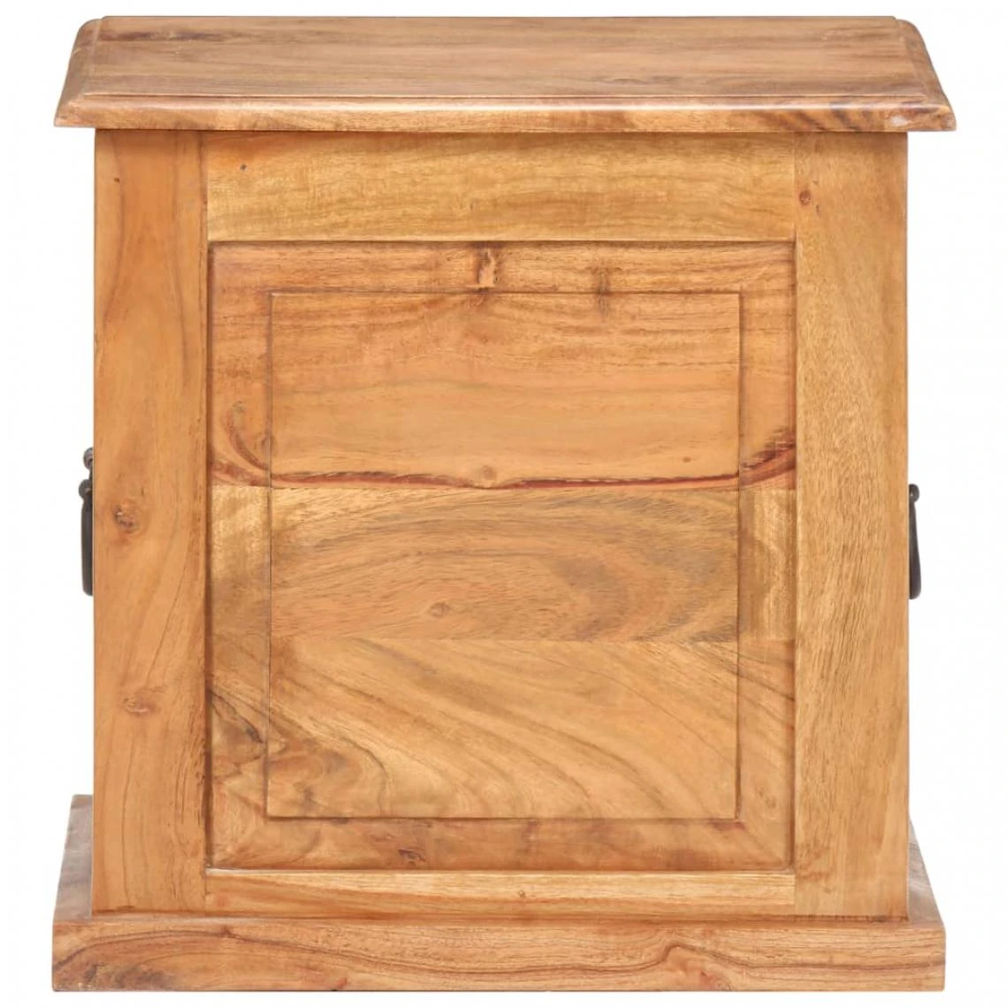 VidaXL Coffre 40x40x40 Cm Bois D'acacia Solide 6 VidaXL Coffre 40x40x40 Cm Bois D'acacia Solide – Image 4