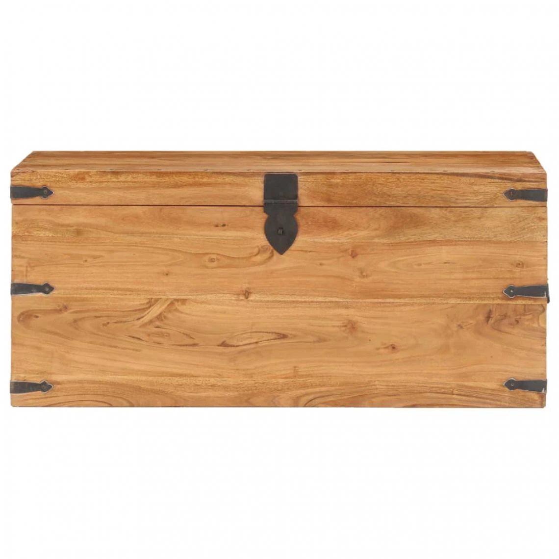 VidaXL Coffre 90x40x40 Cm Bois D'acacia Solide 5 VidaXL Coffre 90x40x40 Cm Bois D'acacia Solide – Image 3