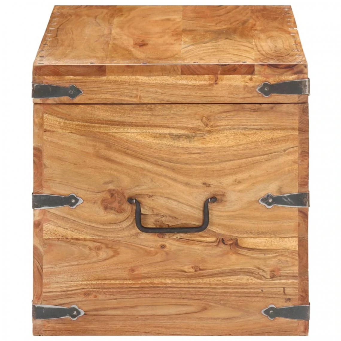 VidaXL Coffre 90x40x40 Cm Bois D'acacia Solide 6 VidaXL Coffre 90x40x40 Cm Bois D'acacia Solide – Image 4