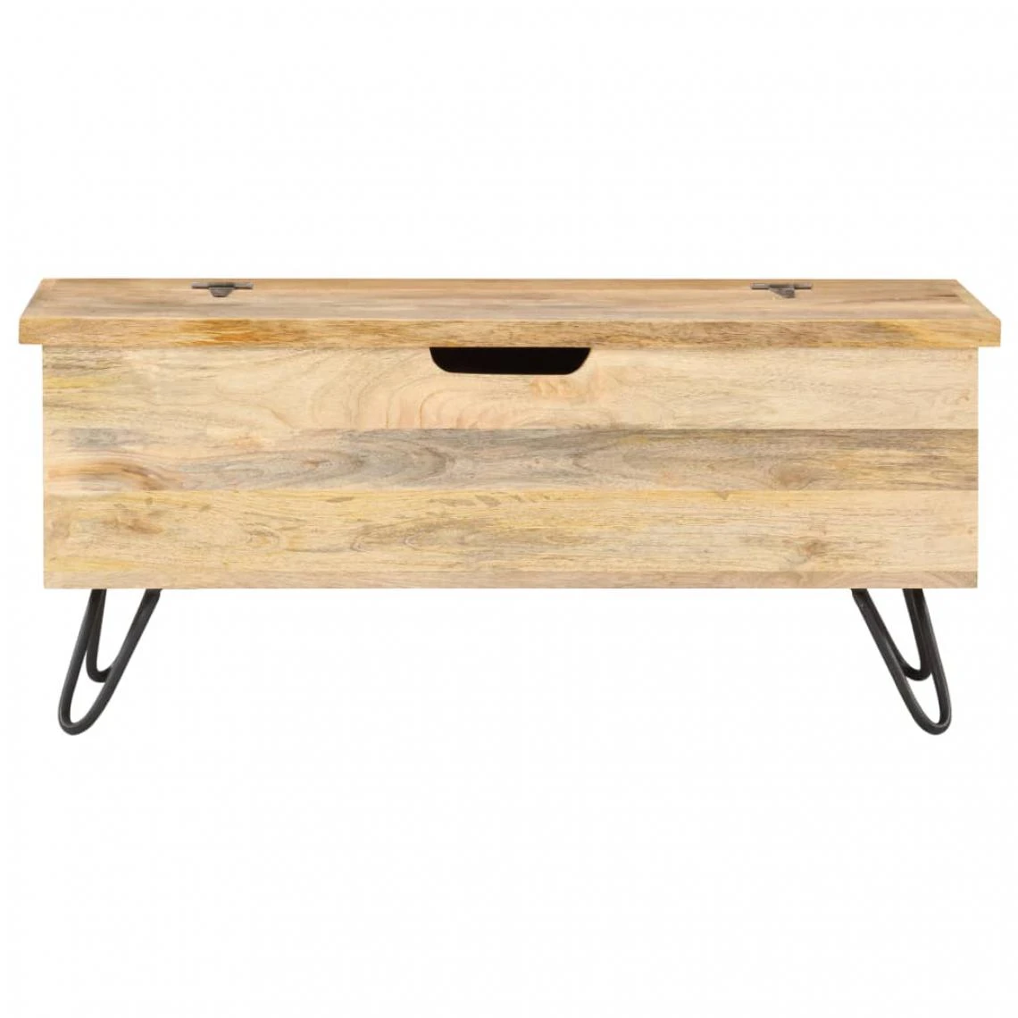 VidaXL Coffre 90x40x45 Cm Bois Solide De Manguier 6 VidaXL Coffre 90x40x45 Cm Bois Solide De Manguier – Image 4