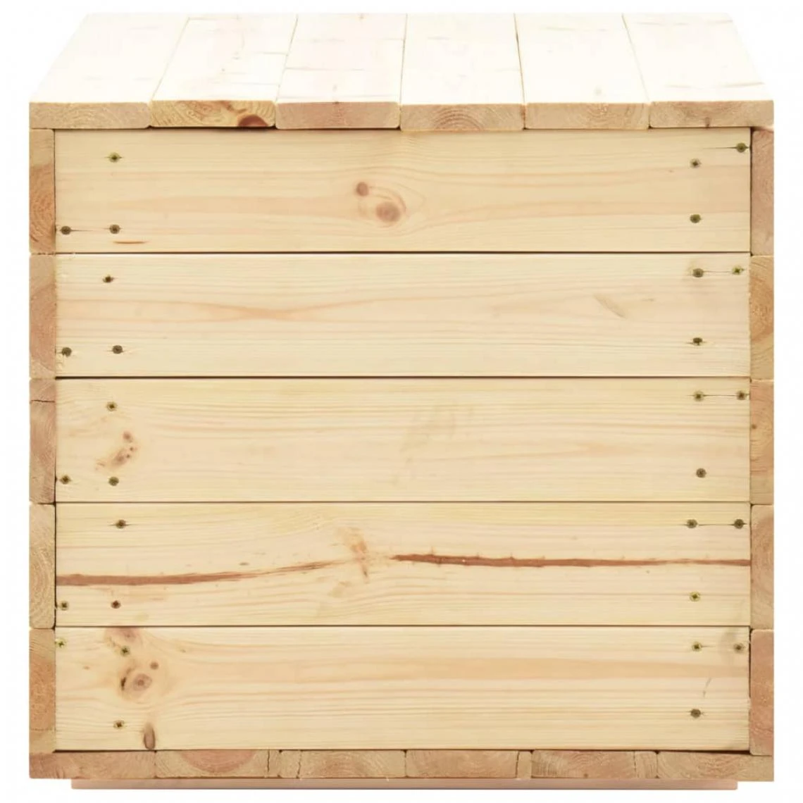 VidaXL Coffre De Rangement 100x54x50,7 Cm Bois De Pin Massif 7 VidaXL Coffre De Rangement 100x54x50,7 Cm Bois De Pin Massif – Image 5