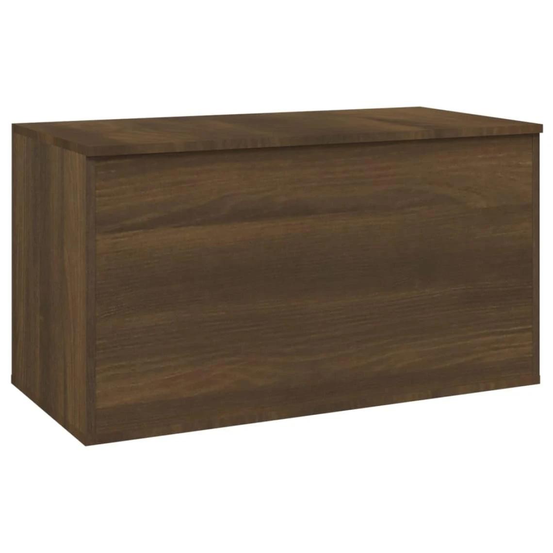 VidaXL Coffre De Rangement Chêne Marron 84x42x46 Cm Bois D'ingénieri... 4 VidaXL Coffre De Rangement Chêne Marron 84x42x46 Cm Bois D'ingénieri... – Image 2