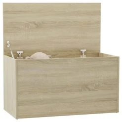 VidaXL Coffre De Rangement Chêne Sonoma 84x42x46 Cm Bois D'ingénieri... 9 VidaXL Coffre De Rangement Chêne Sonoma 84x42x46 Cm Bois D'ingénieri... -magasin Vente-unique vidaxl coffre de rangement chene sonoma 84x42x46 cm agglomere 11565256 30344570 1140x1140