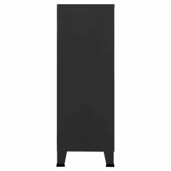 VidaXL Coffre De Rangement Industriel Noir 75x40x115 Cm Métal -magasin Vente-unique vidaxl coffre de rangement industriel noir 75x40x115 cm met 12105960 1079522 22 1140x1140