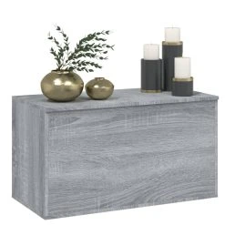 VidaXL Coffre De Rangement Sonoma Gris 84x42x46 Cm Bois D'ingénierie -magasin Vente-unique vidaxl coffre de rangement sonoma gris 84x42x46 cm bois dingenierie 13449630 36796558 1140x1140