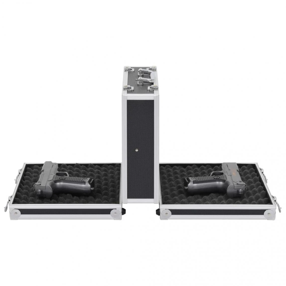 VidaXL Mallette Pour Arme à Feu Aluminium ABS Noir 5 VidaXL Mallette Pour Arme à Feu Aluminium ABS Noir – Image 3