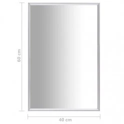 VidaXL Miroir Argenté 60x40 Cm 11 VidaXL Miroir Argenté 60x40 Cm -magasin Vente-unique vidaxl miroir argente 60x40 cm 10602202 27574274 1140x1140