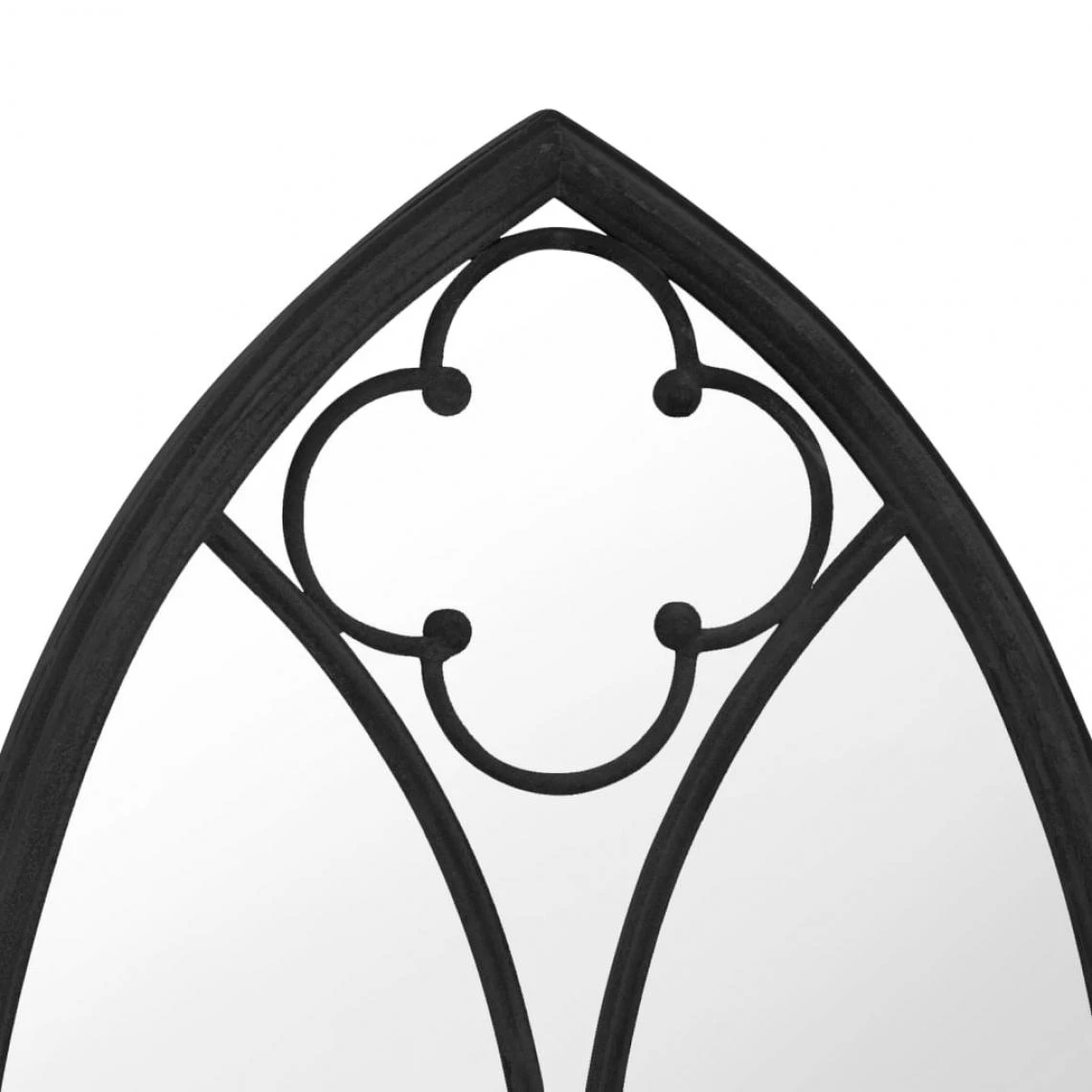 VidaXL Miroir De Jardin Noir 70x45 Cm Fer Pour Utilisation Extérieure 7 VidaXL Miroir De Jardin Noir 70x45 Cm Fer Pour Utilisation Extérieure – Image 5