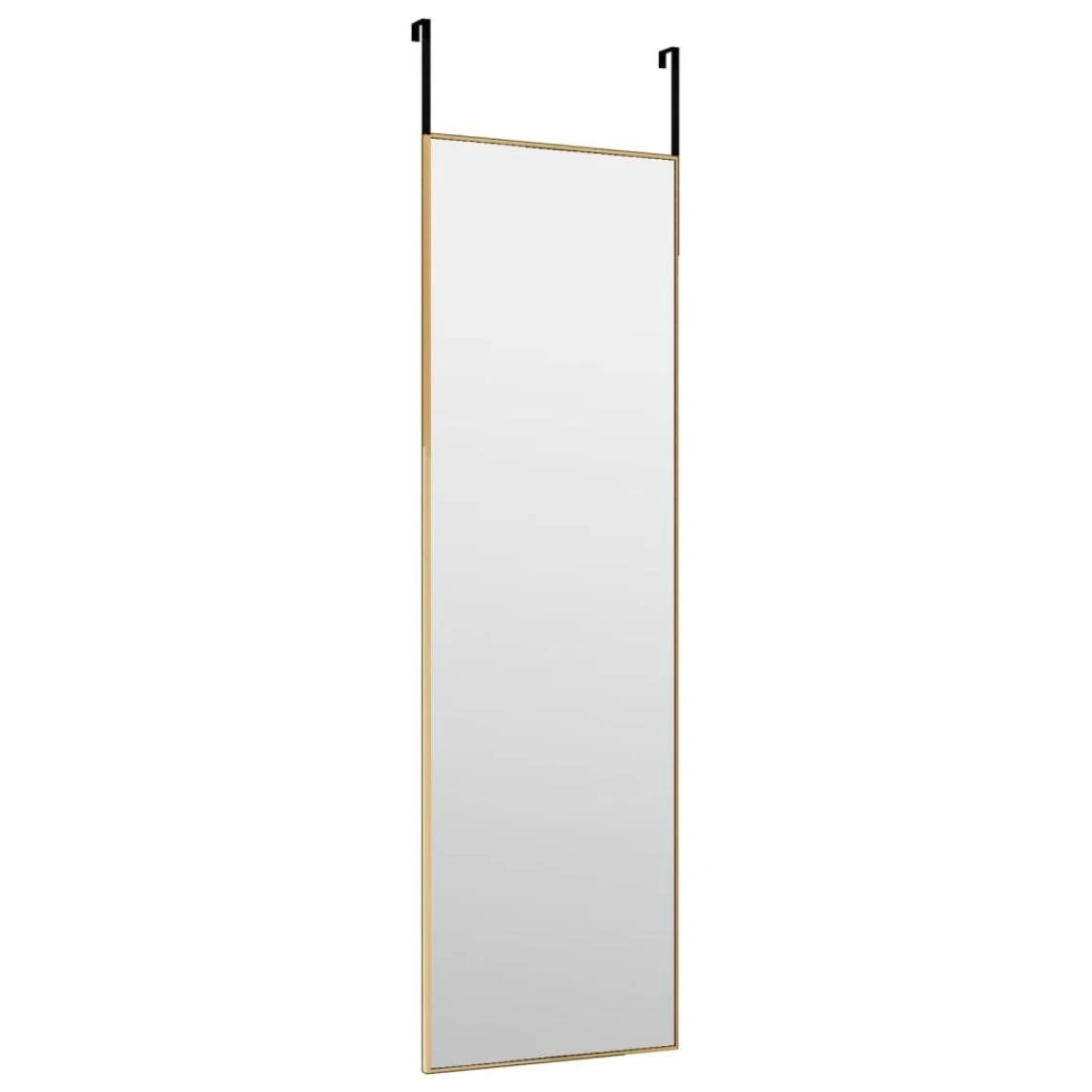 VidaXL Miroir De Porte Doré 30x100 Cm Verre Et Aluminium 5 VidaXL Miroir De Porte Doré 30x100 Cm Verre Et Aluminium – Image 3