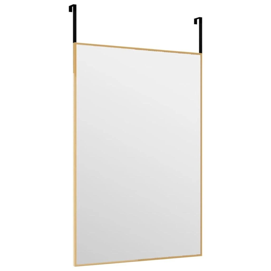 VidaXL Miroir De Porte Doré 40x60 Cm Verre Et Aluminium 5 VidaXL Miroir De Porte Doré 40x60 Cm Verre Et Aluminium – Image 3