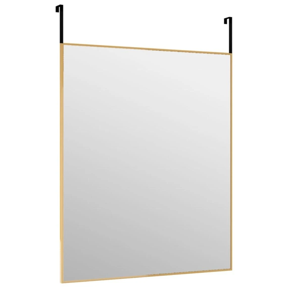 VidaXL Miroir De Porte Doré 50x60 Cm Verre Et Aluminium 5 VidaXL Miroir De Porte Doré 50x60 Cm Verre Et Aluminium – Image 3