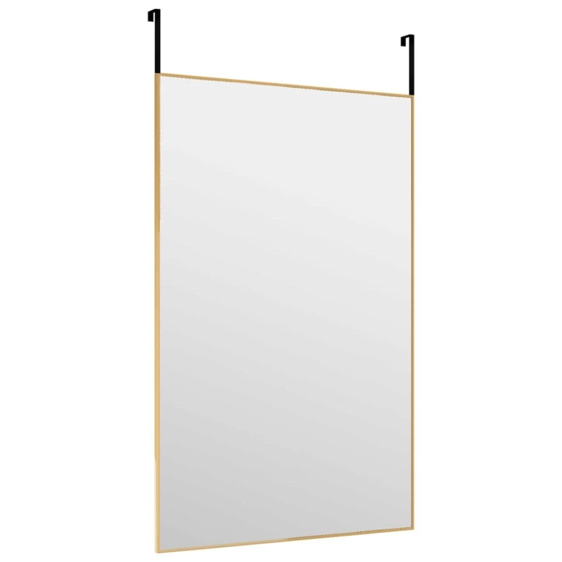 VidaXL Miroir De Porte Doré 50x80 Cm Verre Et Aluminium 5 VidaXL Miroir De Porte Doré 50x80 Cm Verre Et Aluminium – Image 3