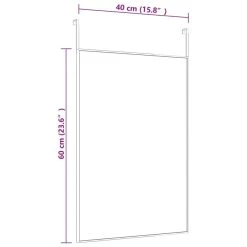 VidaXL Miroir De Porte Noir 40x60 Cm Verre Et Aluminium -magasin Vente-unique vidaxl miroir de porte noir 40x60 cm verre et aluminium 13701326 37785644 1140x1140