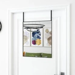 VidaXL Miroir De Porte Noir 50x60 Cm Verre Et Aluminium