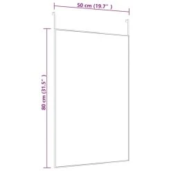 VidaXL Miroir De Porte Noir 50x80 Cm Verre Et Aluminium -magasin Vente-unique vidaxl miroir de porte noir 50x80 cm verre et aluminium 13701314 37785596 1140x1140