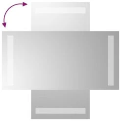 VidaXL Miroir De Salle De Bain à LED 20x40 Cm -magasin Vente-unique vidaxl miroir de salle de bain a led 20x40 cm 14113490 39320722 1140x1140