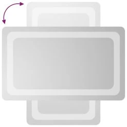 VidaXL Miroir De Salle De Bain à LED 30x50 Cm -magasin Vente-unique vidaxl miroir de salle de bain a led 30x50 cm 14116224 39333382 1140x1140