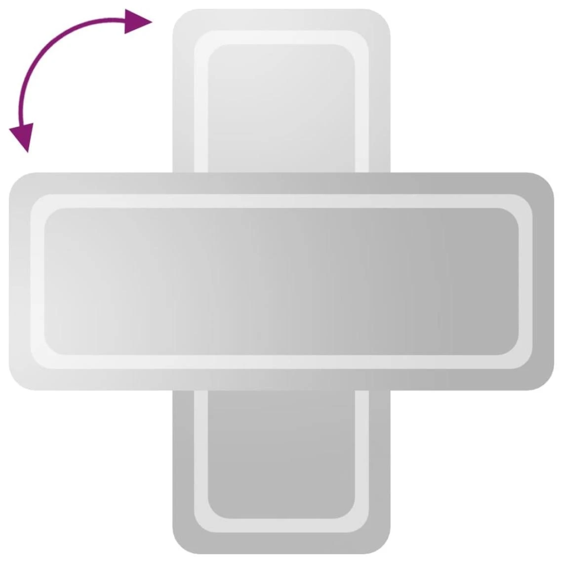 VidaXL Miroir De Salle De Bain à LED 40x100 Cm 5 VidaXL Miroir De Salle De Bain à LED 40x100 Cm – Image 3