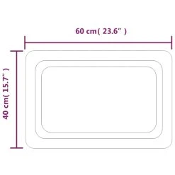 VidaXL Miroir De Salle De Bain à LED 40x60 Cm -magasin Vente-unique vidaxl miroir de salle de bain a led 40x60 cm 14116356 39333880 1140x1140 1