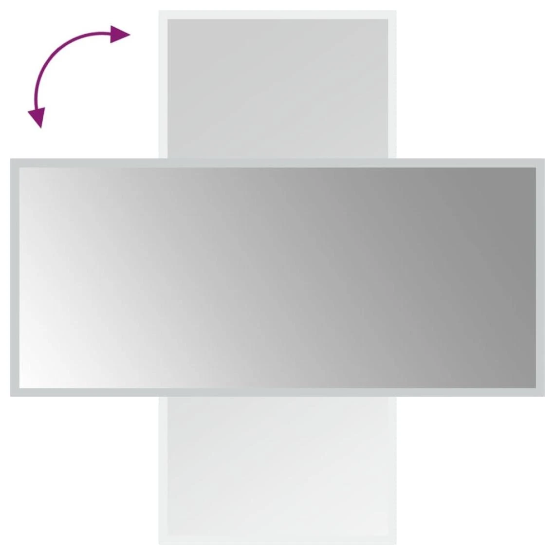 VidaXL Miroir De Salle De Bain à LED 40x90 Cm 7 VidaXL Miroir De Salle De Bain à LED 40x90 Cm – Image 5