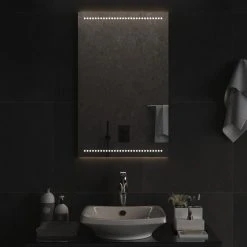 VidaXL Miroir De Salle De Bain à LED 50x80 Cm -magasin Vente-unique vidaxl miroir de salle de bain a led 50x80 cm 14116312 39333696 1140x1140