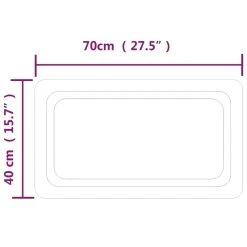 VidaXL Miroir De Salle De Bain à LED 70x40 Cm -magasin Vente-unique vidaxl miroir de salle de bain a led 70x40 cm 14113266 39319856 1140x1140