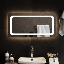 VidaXL Miroir De Salle De Bain à LED 80x40 Cm