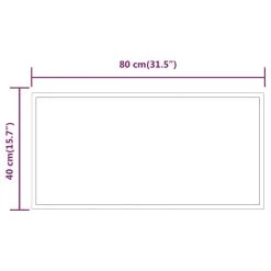 VidaXL Miroir De Salle De Bain à LED 80x40 Cm 10 VidaXL Miroir De Salle De Bain à LED 80x40 Cm -magasin Vente-unique vidaxl miroir de salle de bain a led 80x40 cm 14116350 39333858 1140x1140