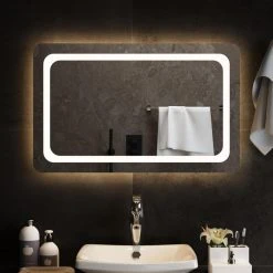 VidaXL Miroir De Salle De Bain à LED 80x50 Cm
