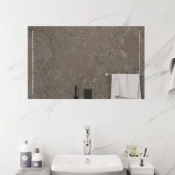 VidaXL Miroir De Salle De Bain à LED 80x50 Cm -magasin Vente-unique vidaxl miroir de salle de bain a led 80x50 cm 14116558 39334690 1140x1140