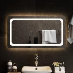 VidaXL Miroir De Salle De Bain à LED 90x50 Cm