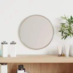 VidaXL Miroir Mural Argenté Ø 20 Cm Rond