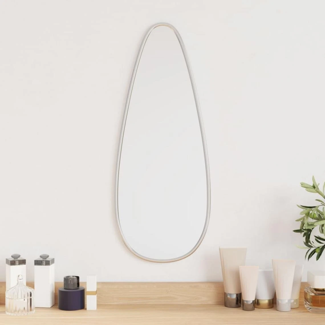 VidaXL Miroir Mural Argenté 50x20 Cm 3 VidaXL Miroir Mural Argenté 50x20 Cm