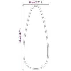 VidaXL Miroir Mural Argenté 50x20 Cm 11 VidaXL Miroir Mural Argenté 50x20 Cm -magasin Vente-unique vidaxl miroir mural argente 50x20 cm 14113460 39320610 1140x1140
