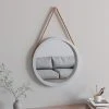 VidaXL Miroir Mural Avec Sangle Argenté Ø 55 Cm -magasin Vente-unique vidaxl miroir mural avec sangle argente 55 cm 14116190 39333228 1140x1140