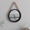 VidaXL Miroir Mural Avec Sangle Noir Ø 35 Cm -magasin Vente-unique vidaxl miroir mural avec sangle noir 35 cm 14116402 39334060 1140x1140