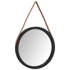 VidaXL Miroir Mural Avec Sangle Noir Ø 45 Cm 8 VidaXL Miroir Mural Avec Sangle Noir Ø 45 Cm -magasin Vente-unique vidaxl miroir mural avec sangle noir 45 cm 14113288 39319926 1140x1140