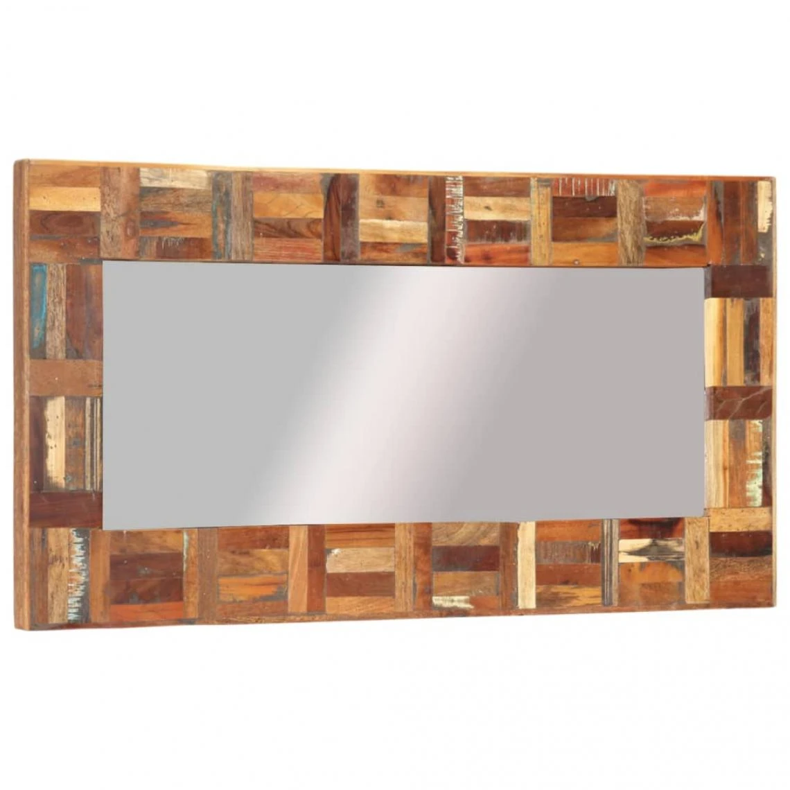 VidaXL Miroir Mural Bois Massif De Récupération 50x110 Cm 5 VidaXL Miroir Mural Bois Massif De Récupération 50x110 Cm – Image 3