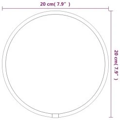VidaXL Miroir Mural Noir Ø 20 Cm Rond 11 VidaXL Miroir Mural Noir Ø 20 Cm Rond -magasin Vente-unique vidaxl miroir mural noir 20 cm rond 14113512 39320818 1140x1140