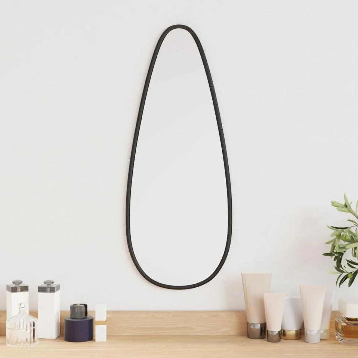 VidaXL Miroir Mural Noir 50x20 Cm 3 VidaXL Miroir Mural Noir 50x20 Cm