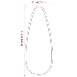 VidaXL Miroir Mural Noir 50x20 Cm 11 VidaXL Miroir Mural Noir 50x20 Cm -magasin Vente-unique vidaxl miroir mural noir 50x20 cm 14116542 39334632 1140x1140